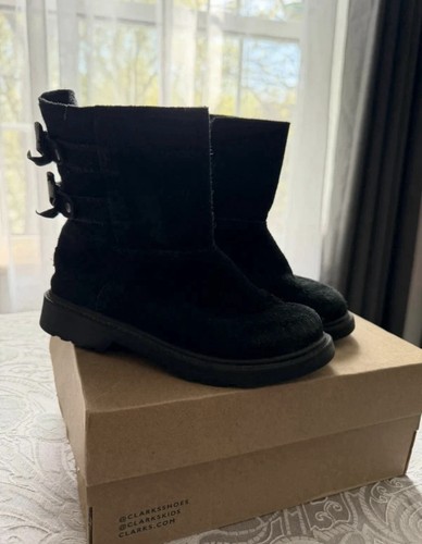 Ugg unisex kids black suede - unisex,