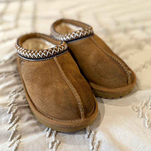 Ugg kids brown suede - brown,