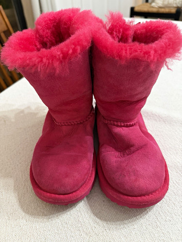 Ugg girls pink suede - suede, bailey